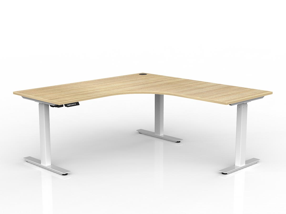 Agile Height Adjustable Corner Desk